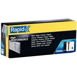 Rapid, Tackerklammern + Tackernägel, Typ 8 Nägel 25 mm
