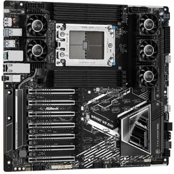 AsRock Mainboard WRX90 WS EVO E-ATX Sockel sTR5 Retail (AMD SoC, AMD WRX90, E-ATX), Mainboard