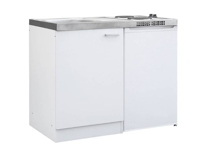 Pantryküche PK-100DK 52 x 81 x 58cm Weiß/Weiß