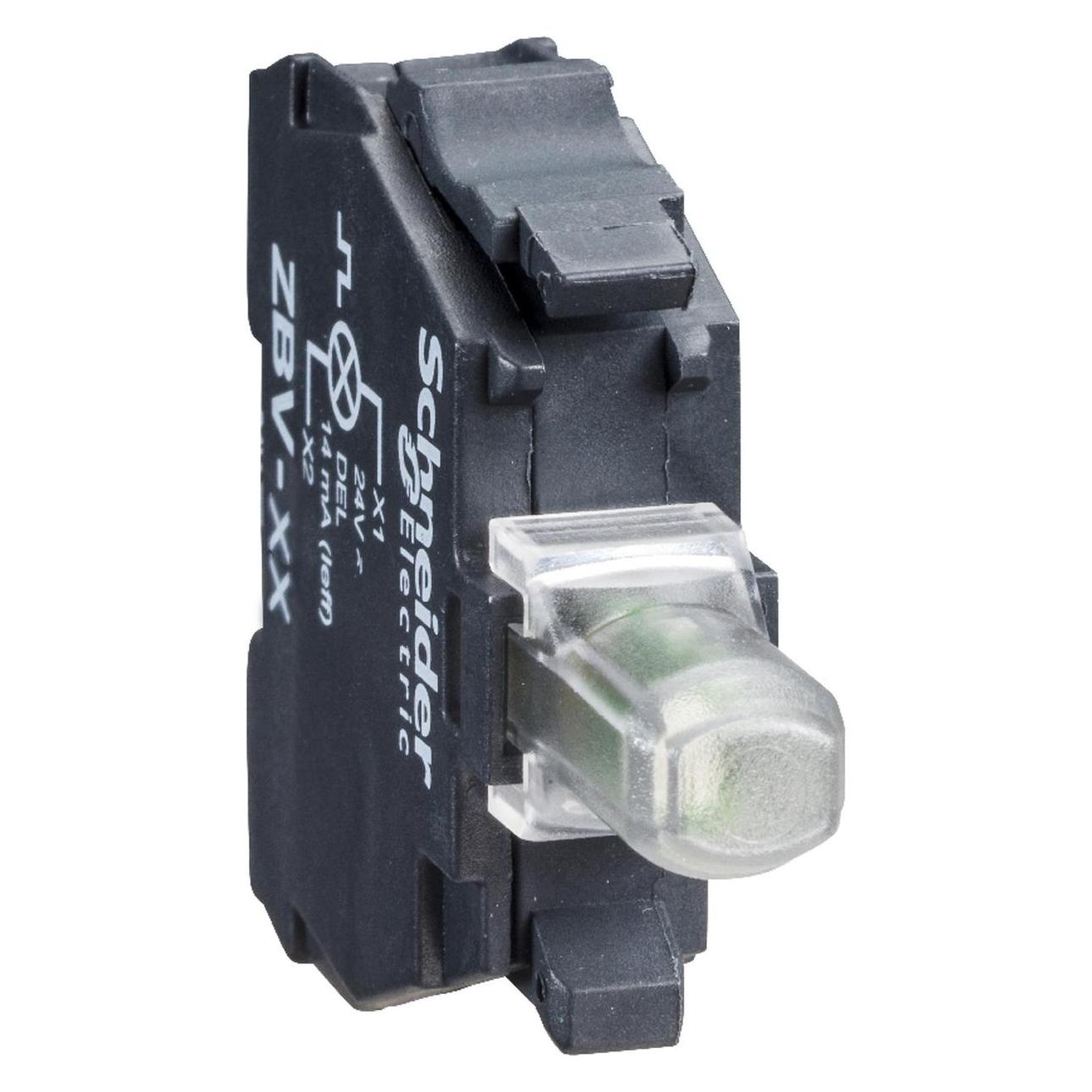 Schneider Electric Lampenfassung mit weissem LED-Modul, ZBV18M1 (ZBV18M1)