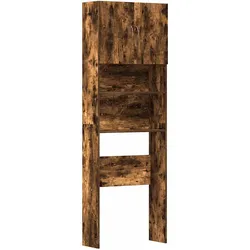vidaXL Waschmaschinenschrank Räuchereiche 64x24x190 cm Holzwerkstoff