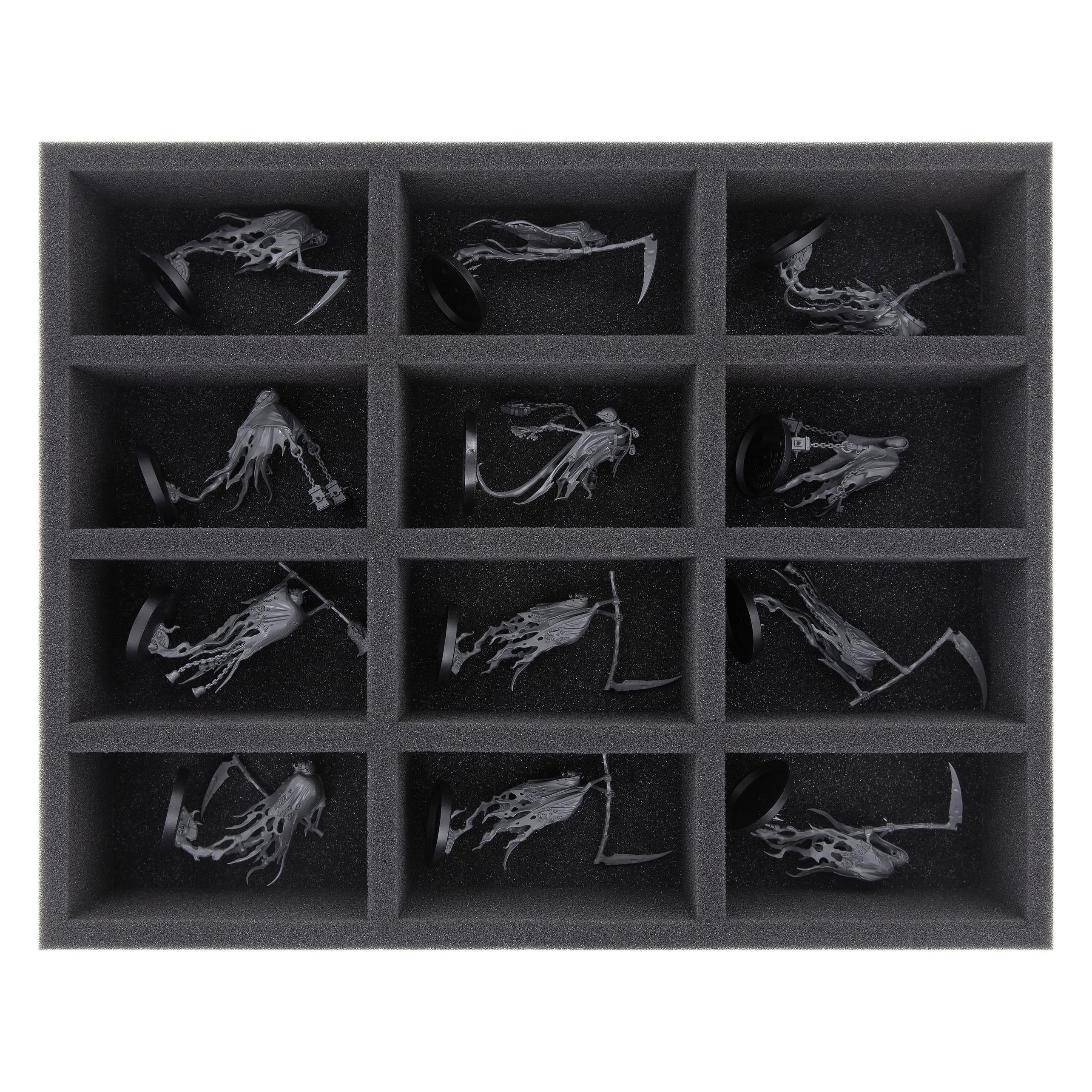 Feldherr FS055WH23 - 55 mm Schaumstoffeinlage für Warhammer - 12 Fächer (Schaumstoff) (FS055WH23)
