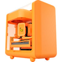X50 Astral Orange, Tower-Gehäuse orange, Tempered Glass