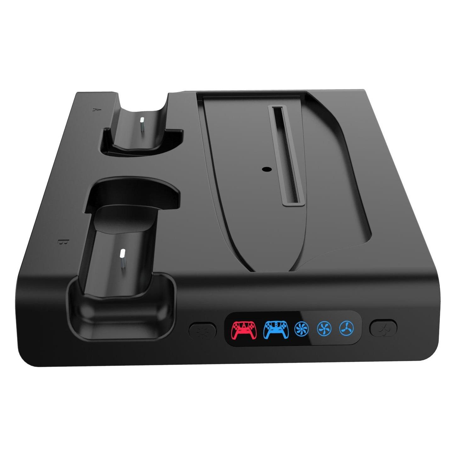 - iPega P5S006 Multifunctional Charging RGB Stand with Cooling for PS5 Slim Black (PS5) (PG-P5S006H)