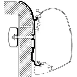 Thule  Bürstner Markisenadapter 4 Meter