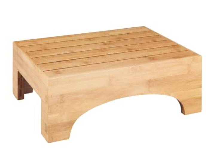 WENKO Badschemel Mod. Bambusa, Tritt aus Bambus