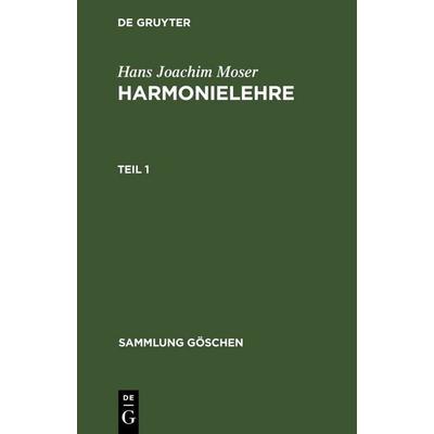 Harmonielehre. Teil 1 -