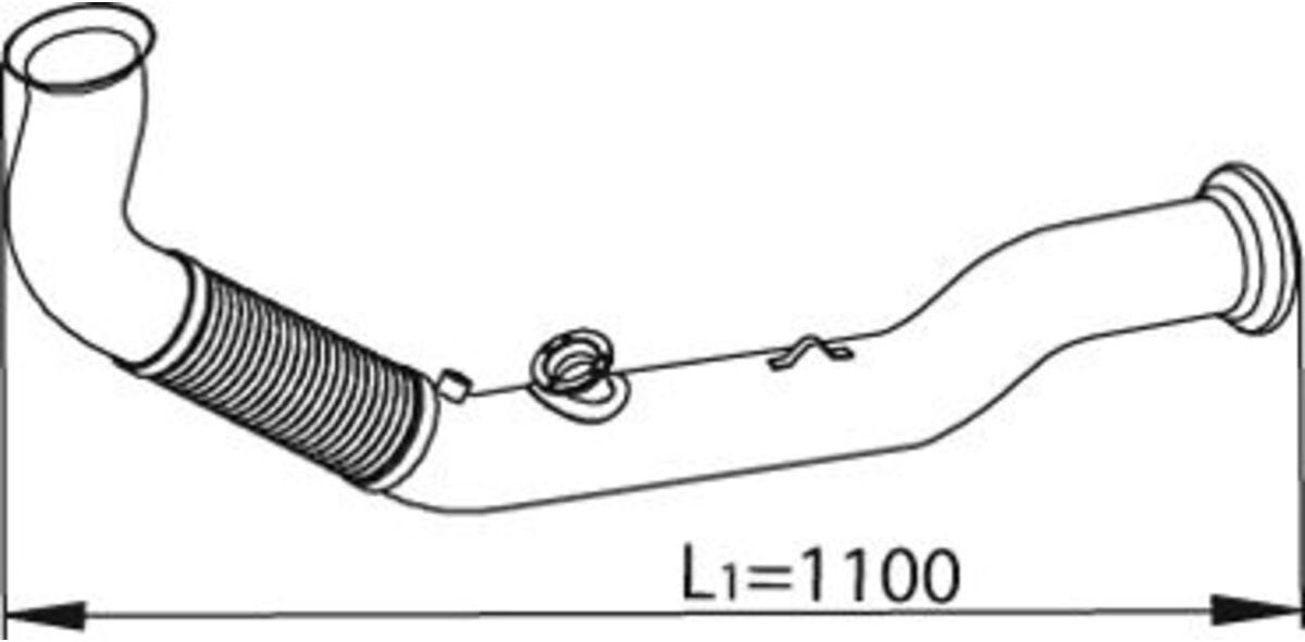 Dinex Tubo di scarico 82229