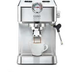 Caso Espresso Gourmet, Siebträgermaschine, Silber