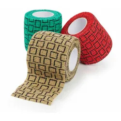 10 Rollen - 7,5 cm x 4,5 m Kruuse SafeVet® Bandage für Tiere - farblich sortiert