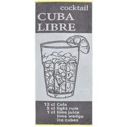 Dyckhoff Strandtuch CUBA LIBRE 180 x 80 cm grau