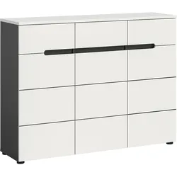 Schuhschrank CANU Grau, Weiß