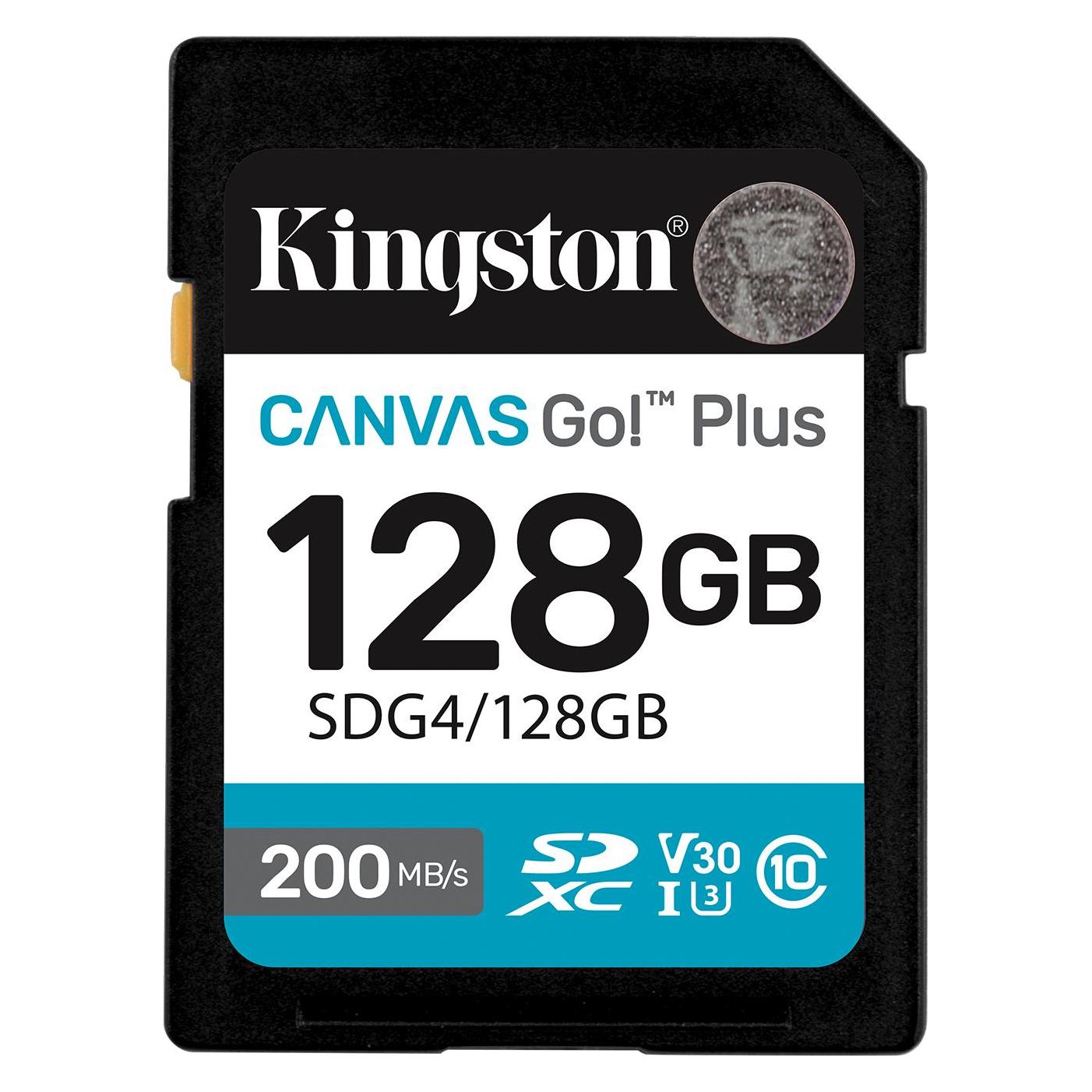 Kingston Card Canvas Go Plus SDG4 (128 GB, SDXC, U3, UHS-I) (SDG4/128GB)