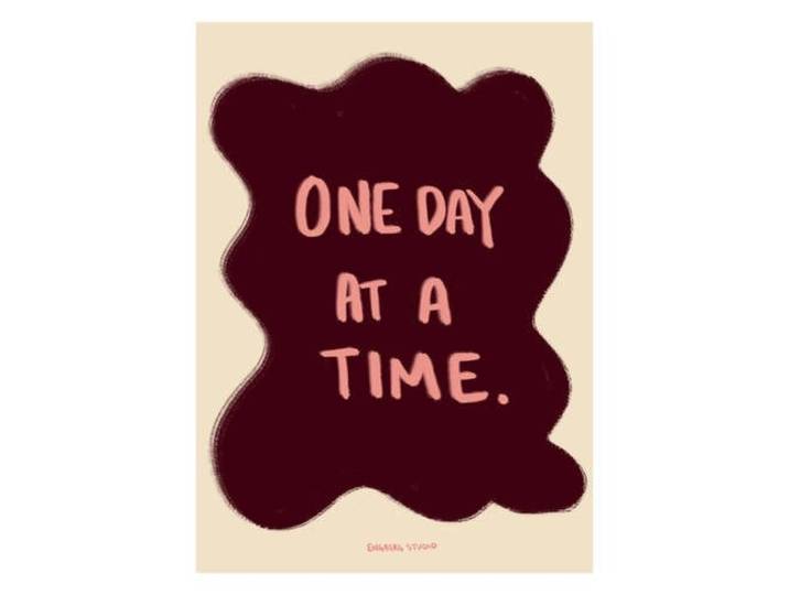Poster & Frame Poster - Engberg Studio - One Day at a Time - 30 x 40