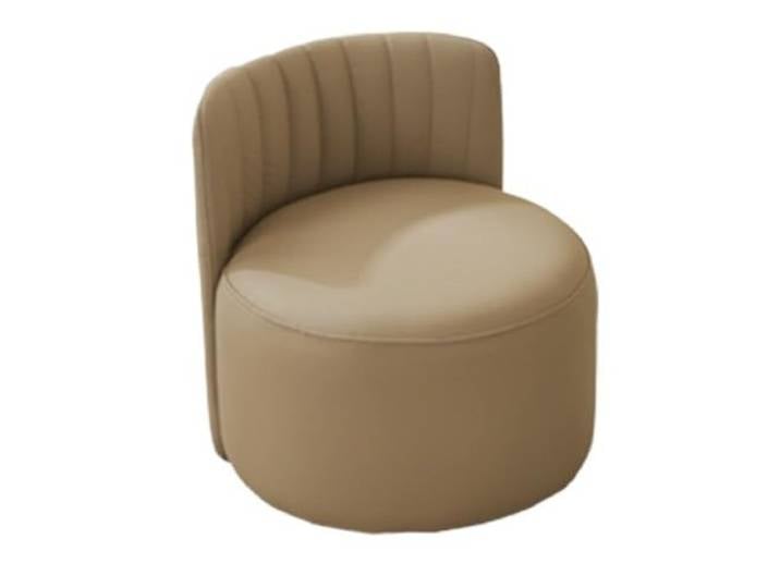 XXAD553TY Schwammhocker mit runder Rückenlehne, Schlafzimmer-Couchtisch Kleiderschrank(Bruin)