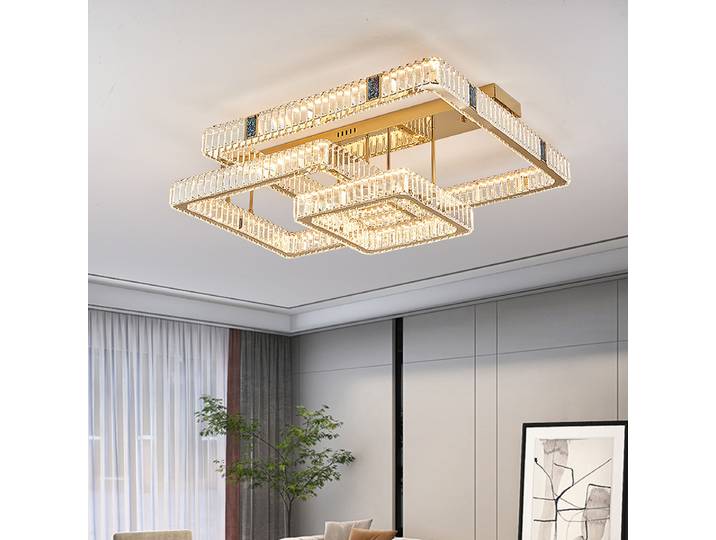 Plafonnier LED moderne en cristal pour la décoration de la maison, salon, chambre, salle à manger, cuisine, luminaires en cristal