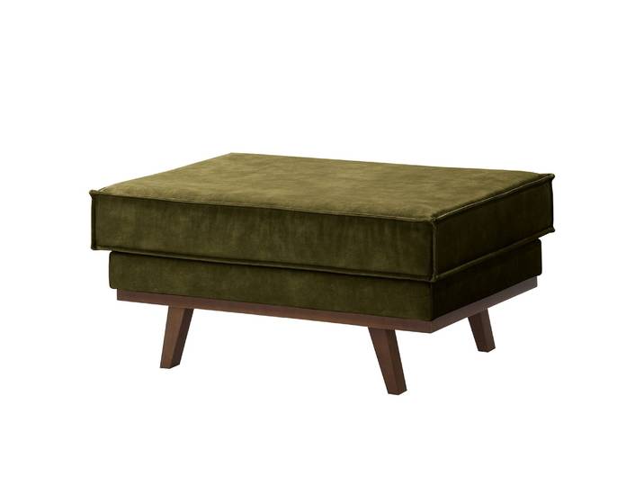 Polsterhocker Jurga 88 x 46 x 62cm Grün Samt Tomi: Antikgrün