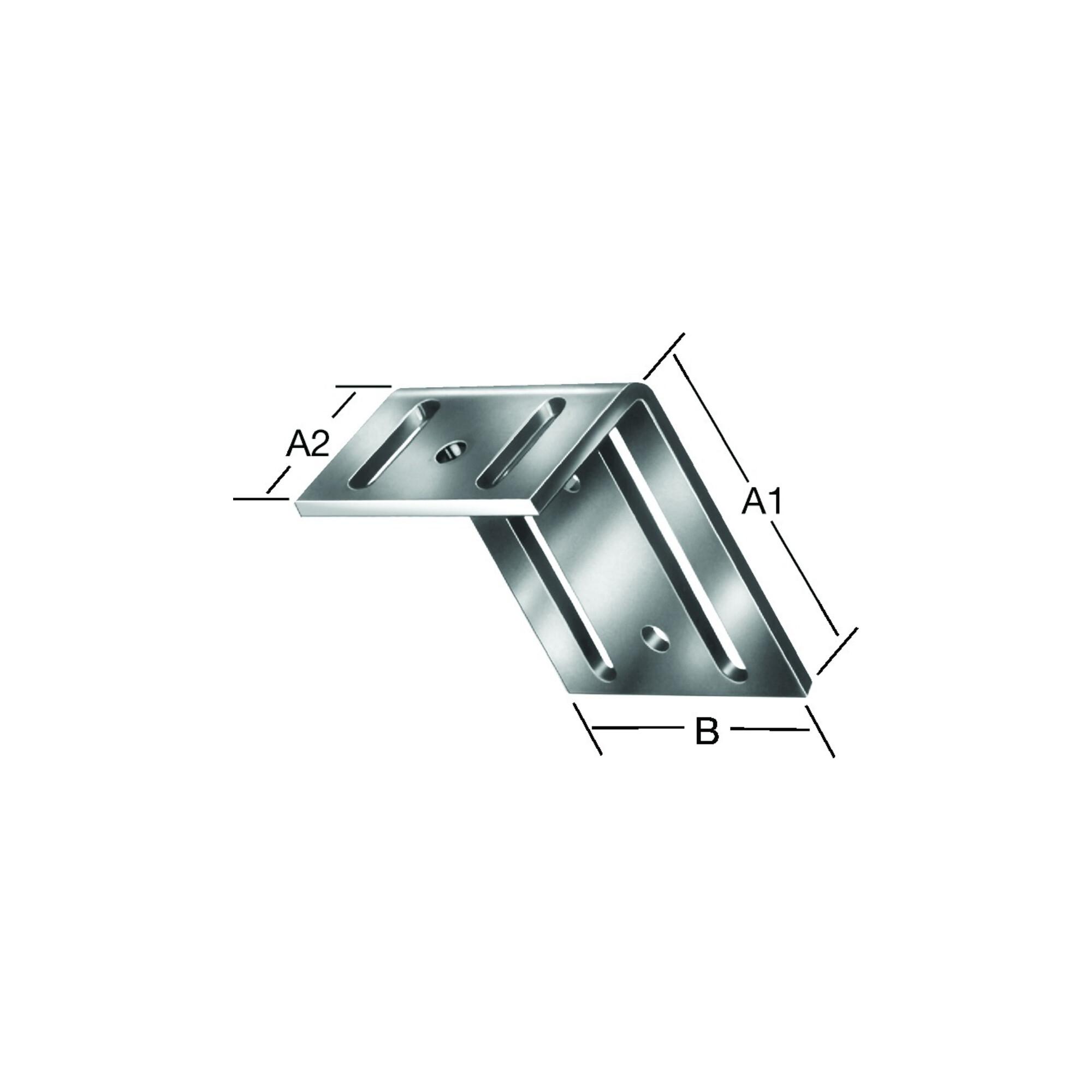 VORMANN Verstellwinkel 75x35x65x3,5mm Stahl, verzinkt (000176075Z)