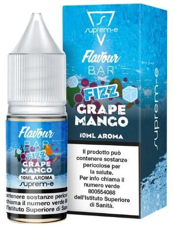 Suprem-e Fizz Grape Mango Flavour Bar Aroma Concentrato 10ml Uva Mango Ghiaccio