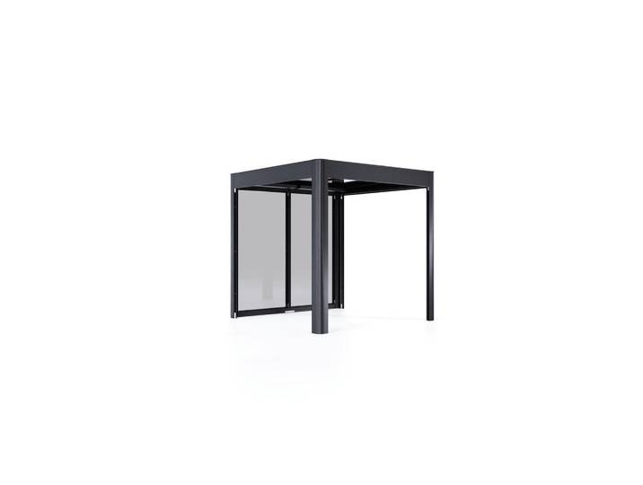 SunElements GmbH Gerätehaus, Anthrazit, Metall, Kunststoff, 233x229x233 cm, Schrauben und Scharniere aus Edelstahl, wartungsfrei, ohne Boden, integrierter Wasserablauf, regenwasserdicht, Gartenzubehör, Geräteschuppen