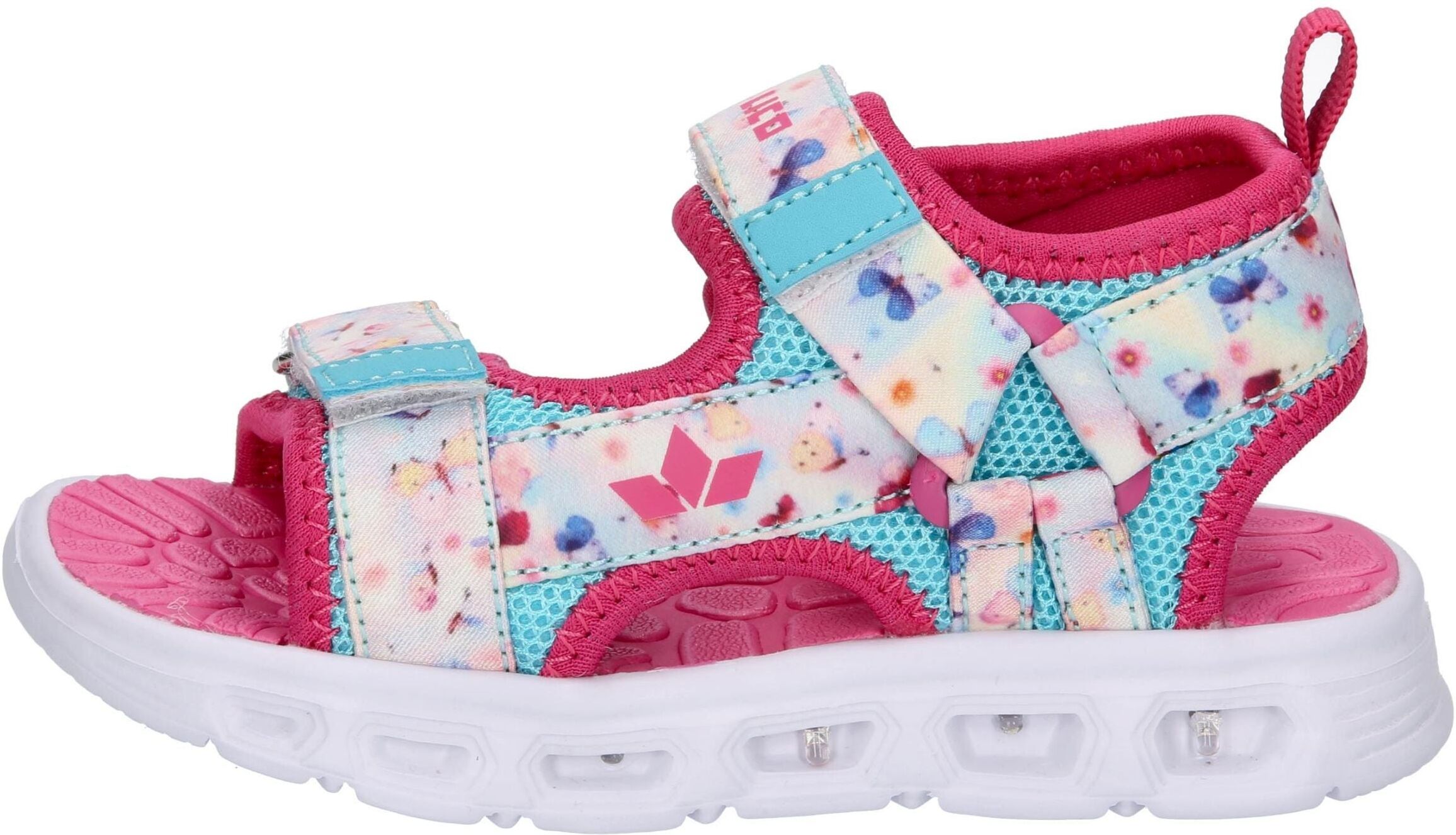 Sandale LICO "Sandale Spotlight V Blinky", Mädchen, Gr. 30, rosa, Synthetik, Schuhe Sandale rosa 30