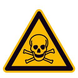 SAFETYMARKING Warnschild Giftige Stoffe Folie selbstklebend 200 mm ISO 7010 1 St. 21.0164