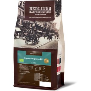 Berliner-Kaffeerösterei Kaffee Espresso Supremo, BIO, ganze Bohnen, Arabica & Robusta, 1 kg