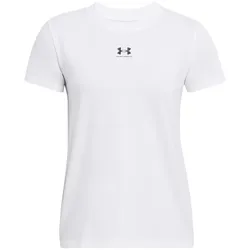 UNDER ARMOUR Off Campus Core T-Shirt Damen 100 - white/black XS