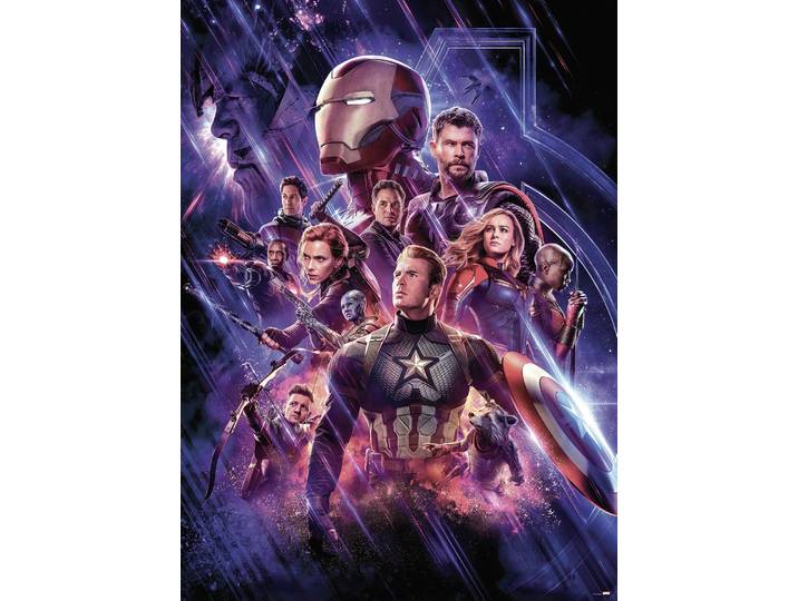 Fototapete KOMAR Avengers-Endgame-Movie-Poster - Grösse 184 x 254 cm , bunt, B:184m H:254m L:254m, Papier, Tapeten, Fototapete, Kinderzimmer