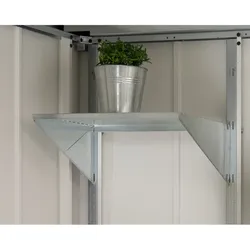 Hörmann Ecostar Regalboden für "Euroline" und "Juno" Gerätehäuser,silber,48 x 35 cm (B x T)
