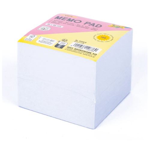 folia WHITE Notizzettel lose weiß 9,0 x 9,0 cm, 700 Blatt, 1 St.