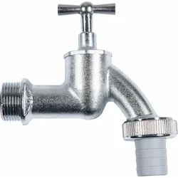 T300502 Auslaufventil 3/4" Knebel matt-chrom