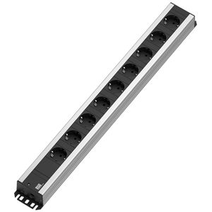 Bachmann Steckdosenleiste Handwerkerleiste PDU, 2m, 9-fach in schwarz
