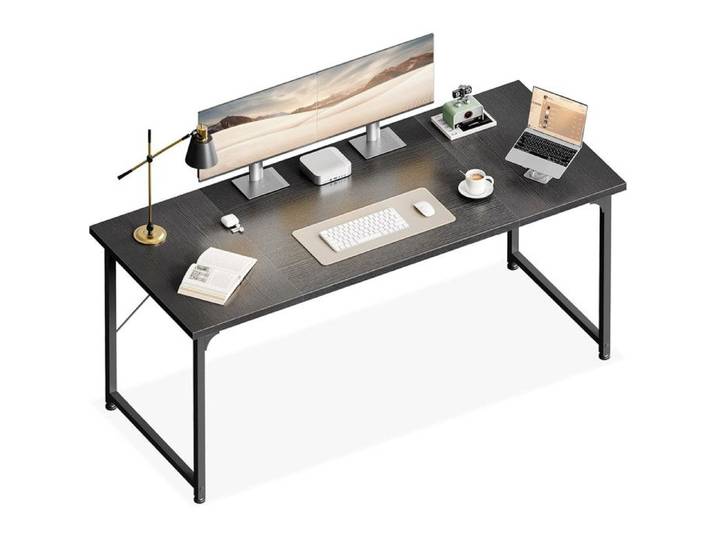 Coleshome Grand Bureau d'Ordinateur Table de Bureau idéale comme bureau informatique 160x55cm Noir