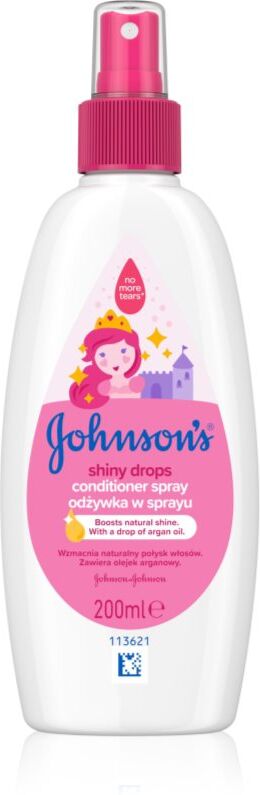 Johnson's® Shiny Drops ausspülfreier Conditioner im Spray mit Arganöl ab 18 Monaten 200 ml