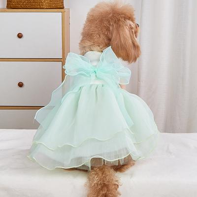 Happy Pet Pantry Luxury Dog Wedding Dress For Small Dogs Pet Prom Party Princess Costume In White L 3
