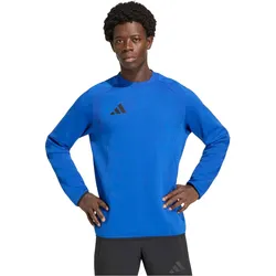 Adidas, Herren, Sportshirt, Tiro Reise-Crew-Oberteil (S), Schwarz, Blau, S