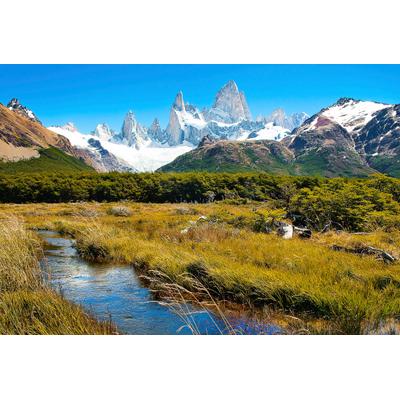 Fototapete PAPERMOON "Berge in Patagonien", bunt, B:2,5m L:1,86m, Vlies, Tapeten