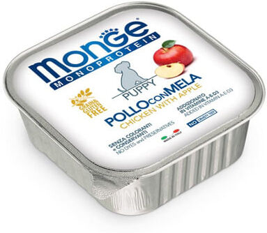 Monge Monoprotein Puppy Vaschetta Multipack 24x150G POLLO CON MELA