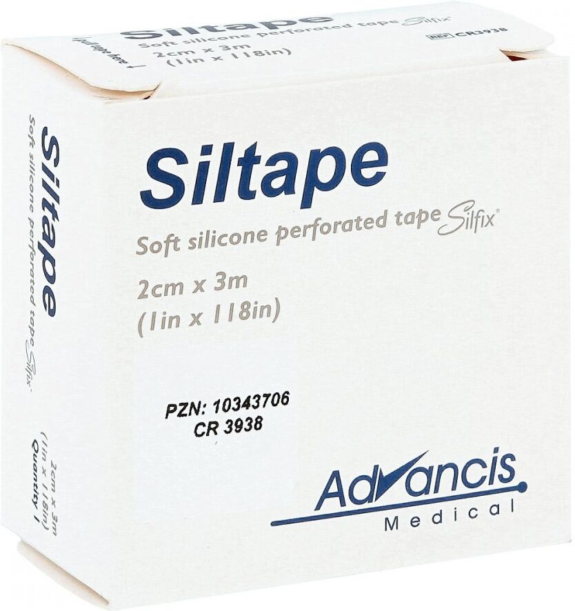 Siltape 2 cmx3 m Silikonpflaster