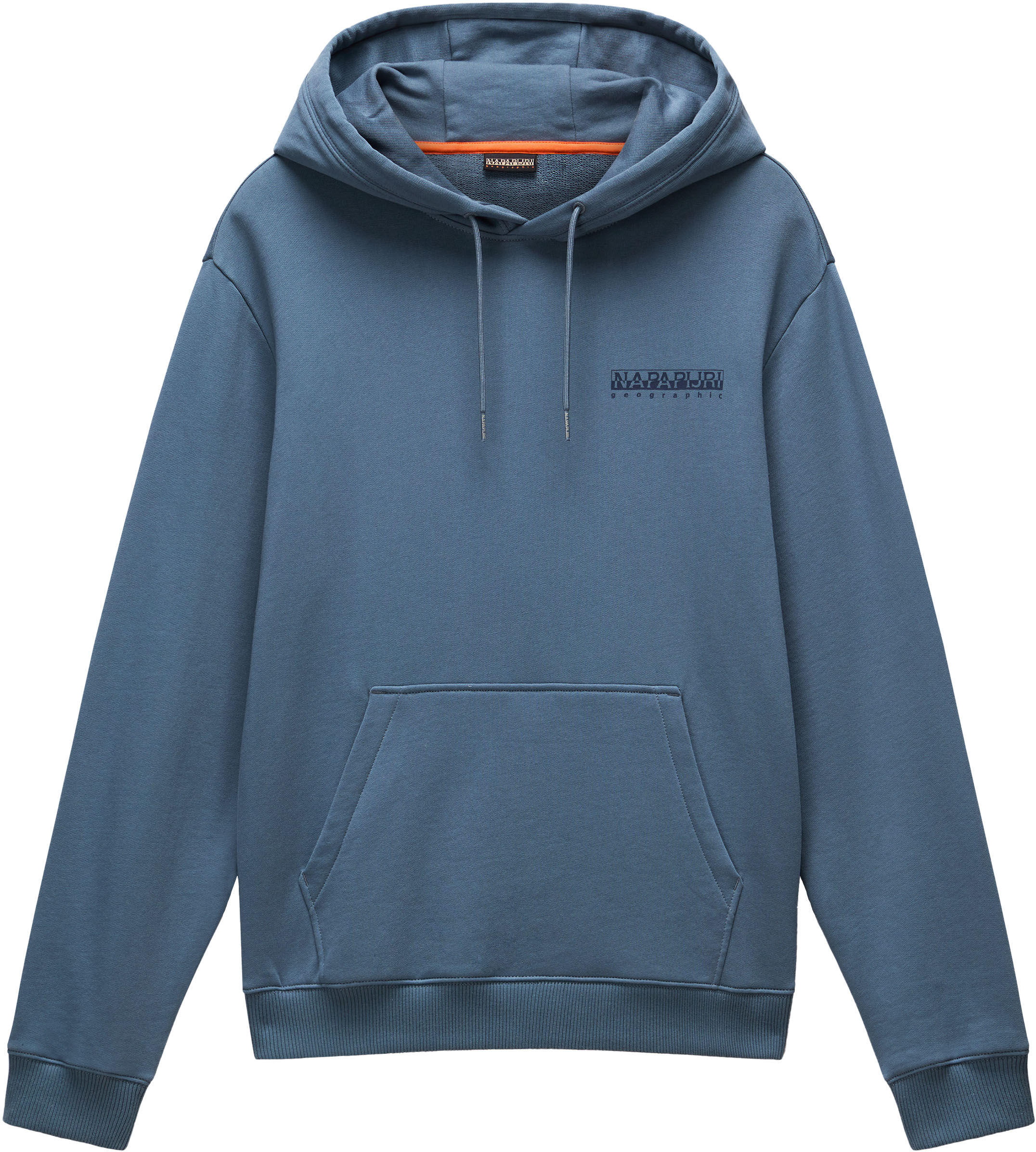 Kapuzensweatshirt NAPAPIJRI "B-SOVANA H", Herren, Gr. S, blau (stormy weat g1y), Sweatware, Obermaterial: 100% Baumwolle, unifarben, normal, Rundhals, eingesetzt Bündchen, Sweatshirts Kapuzensweatshirt, mit Kängurutasche, aus Baumwolle und Sweatware storm