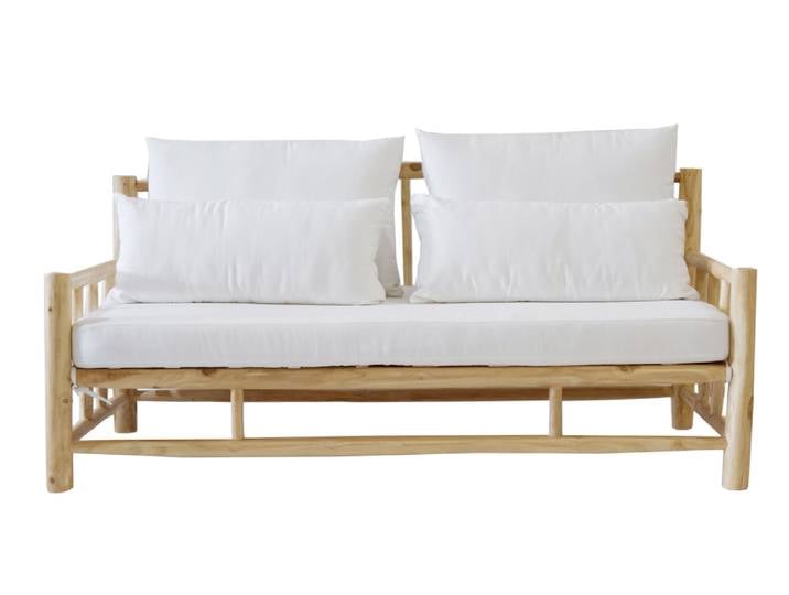 Möbilia Sofa aus Teakholz 180x80 cm