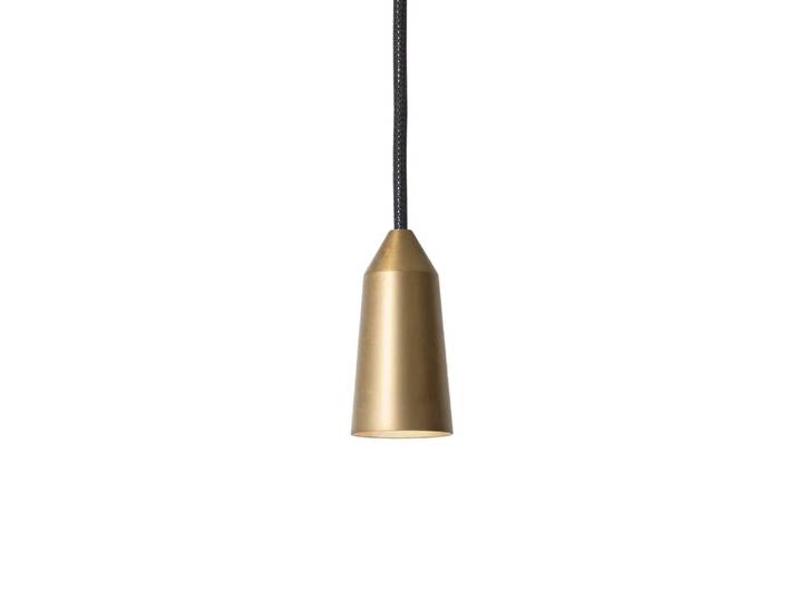 Konsthantverk Pendule Massiv laiton brut, double cône