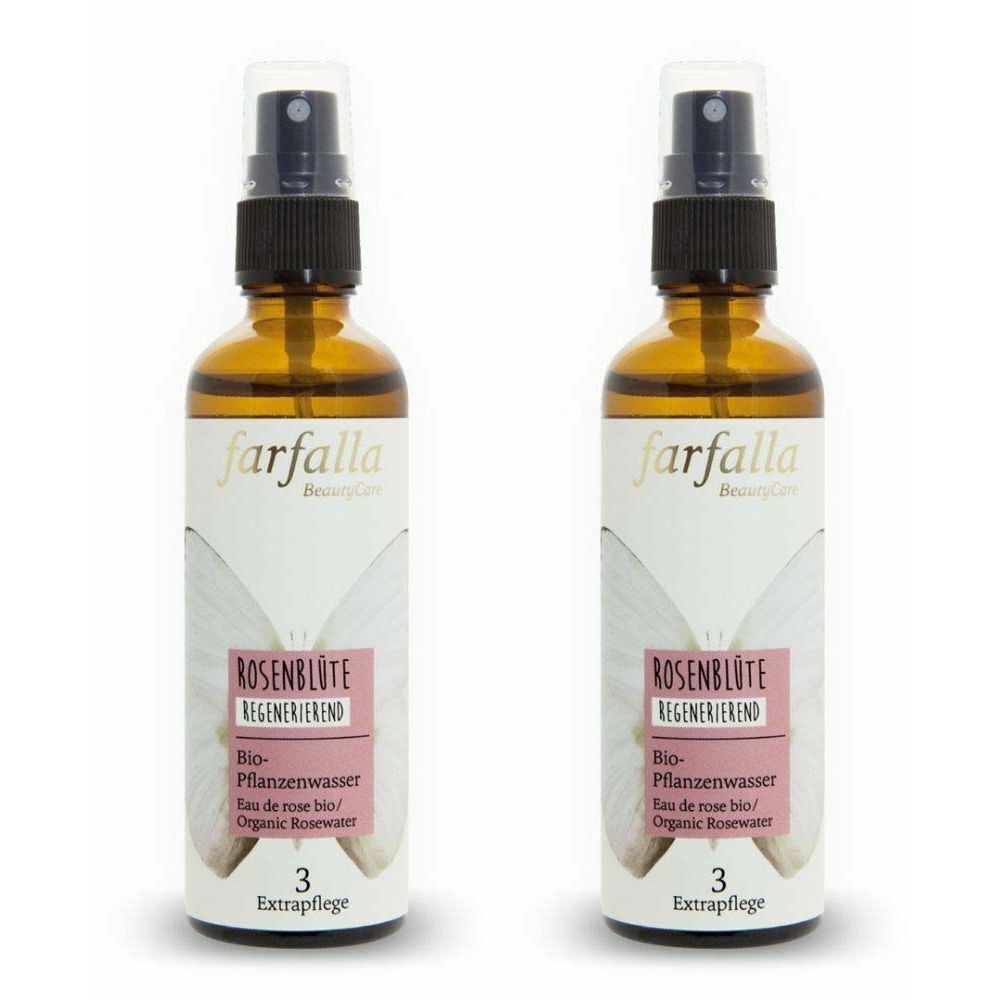 Farfalla Bio-Pflanzenwasser Rosenblüte Spr 75 ml x2 2x75 Spray