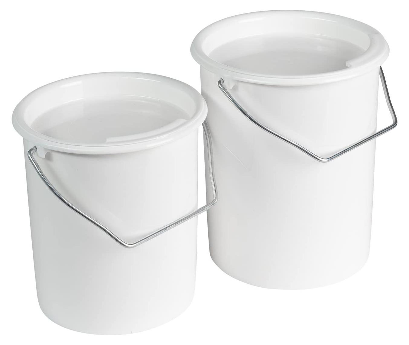 Westmark melk-, opslag- en voederemmer met handvat en deksel, 2 liter