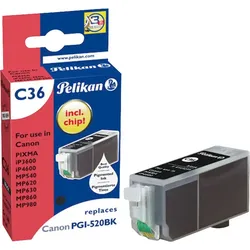 Pelikan Tintenpatrone für Canon/4103239 PGI520BK, sw, Inh. 19ml