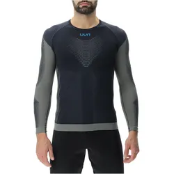 UYN Running PB42 langarm Laufshirt Herren black beauty/iron gate S