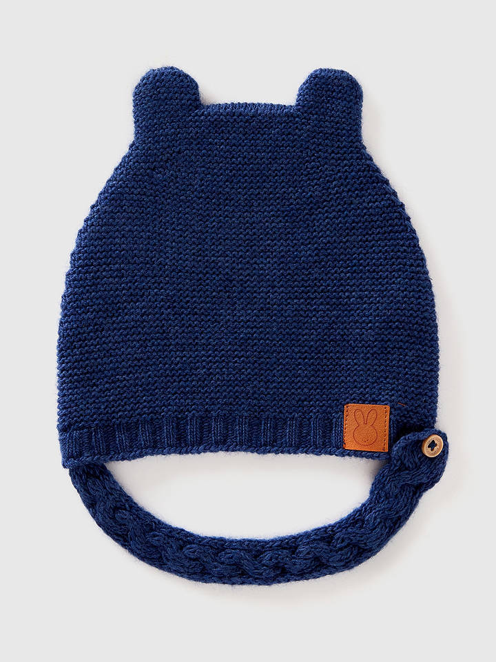 Benetton Mütze in Dunkelblau - 56