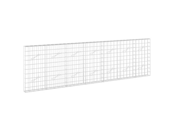 vidaXL Gabione mit 3,5 mm Draht und 10x10 cm Maschen 350x10x100 cm Robuste Konstruktion: Hält allen Wetterbedingungen stand. Einfache Montage: Schneller Aufbau mit Haken- und Clipsystem