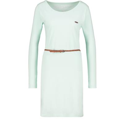 Blusenkleid ALIFE & KICKIN, Damen, Gr. M, Normalgrößen, weiß (mint melange), 65% Baumwolle, 35% Polyester, Rundhals, Kleider Blusenkleid